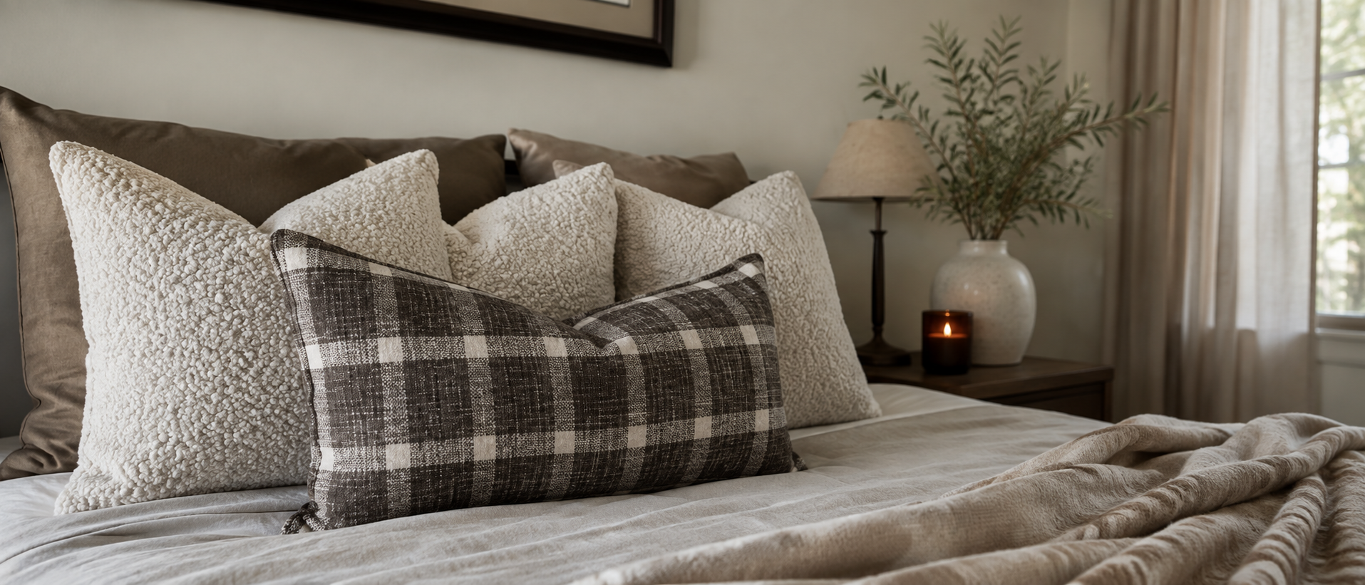Layered home setting with decorative details