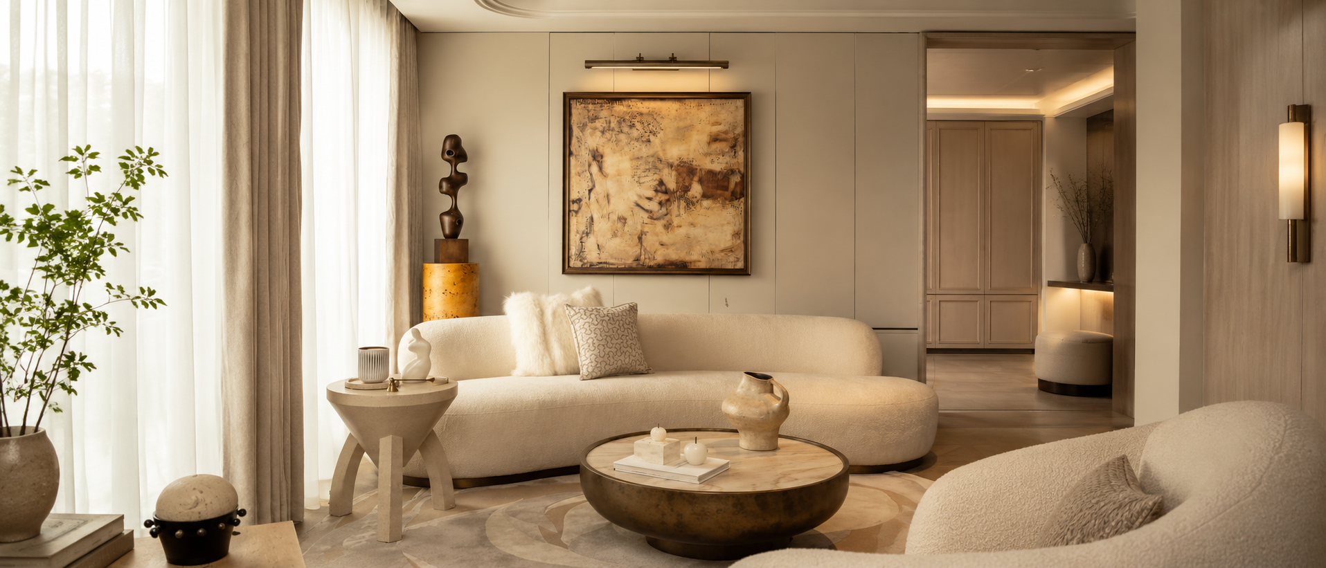 Modern home interior with thoughtful decor