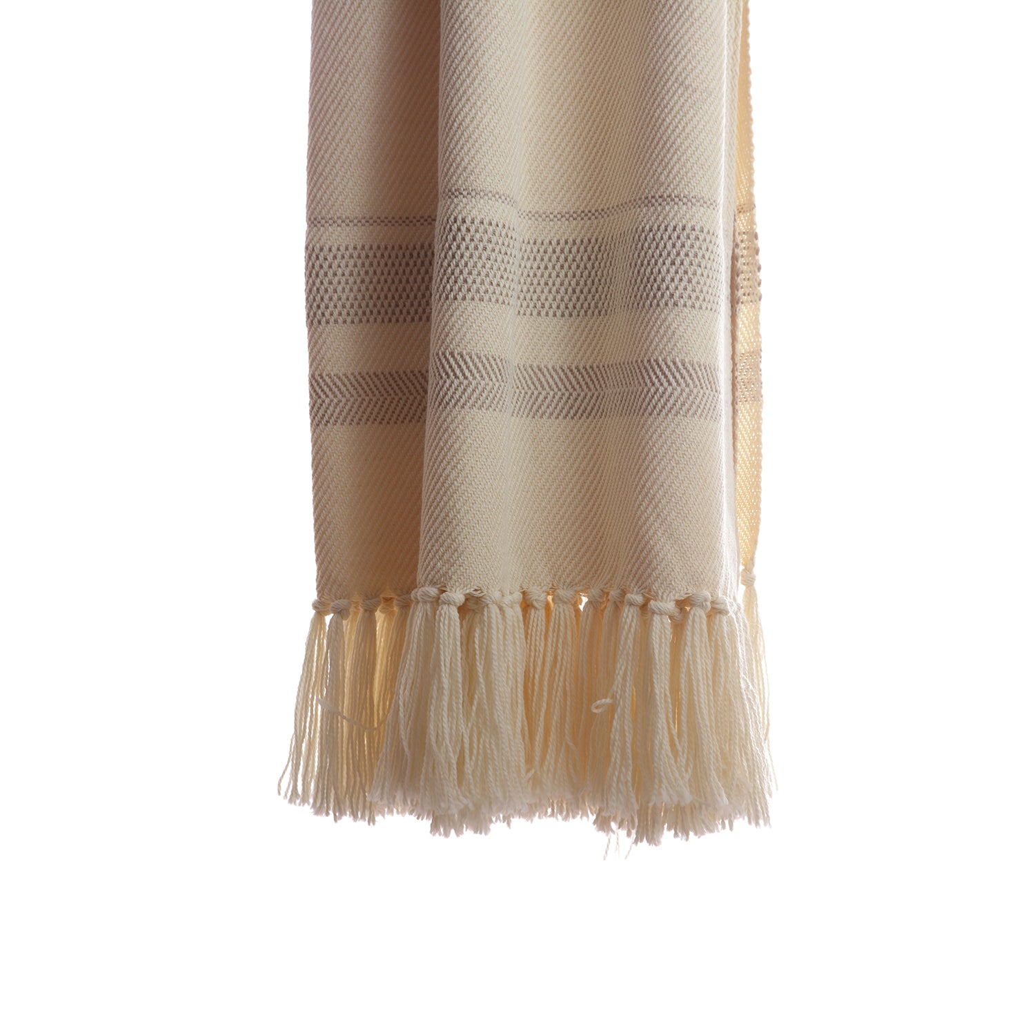 Grey Chevron Wool Throw Blanket - Image 2