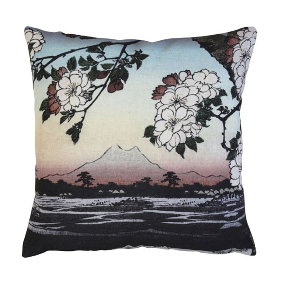 Accent pillow - Japanese landscape